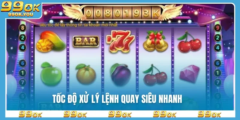 Tốc độ xử lý lệnh quay siêu nhanh